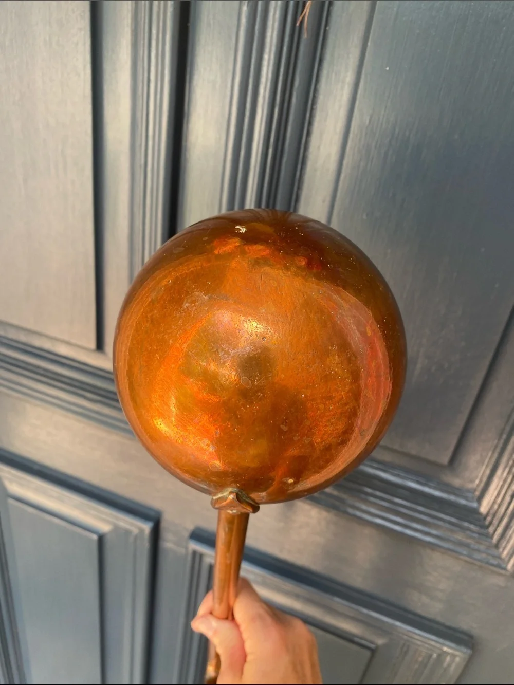Decorative Hanging Copper Ladle Wall Accent
